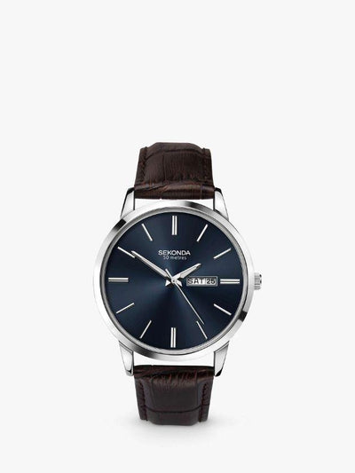 Sekonda Leather Strap Watch