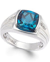 white gold blue topaz